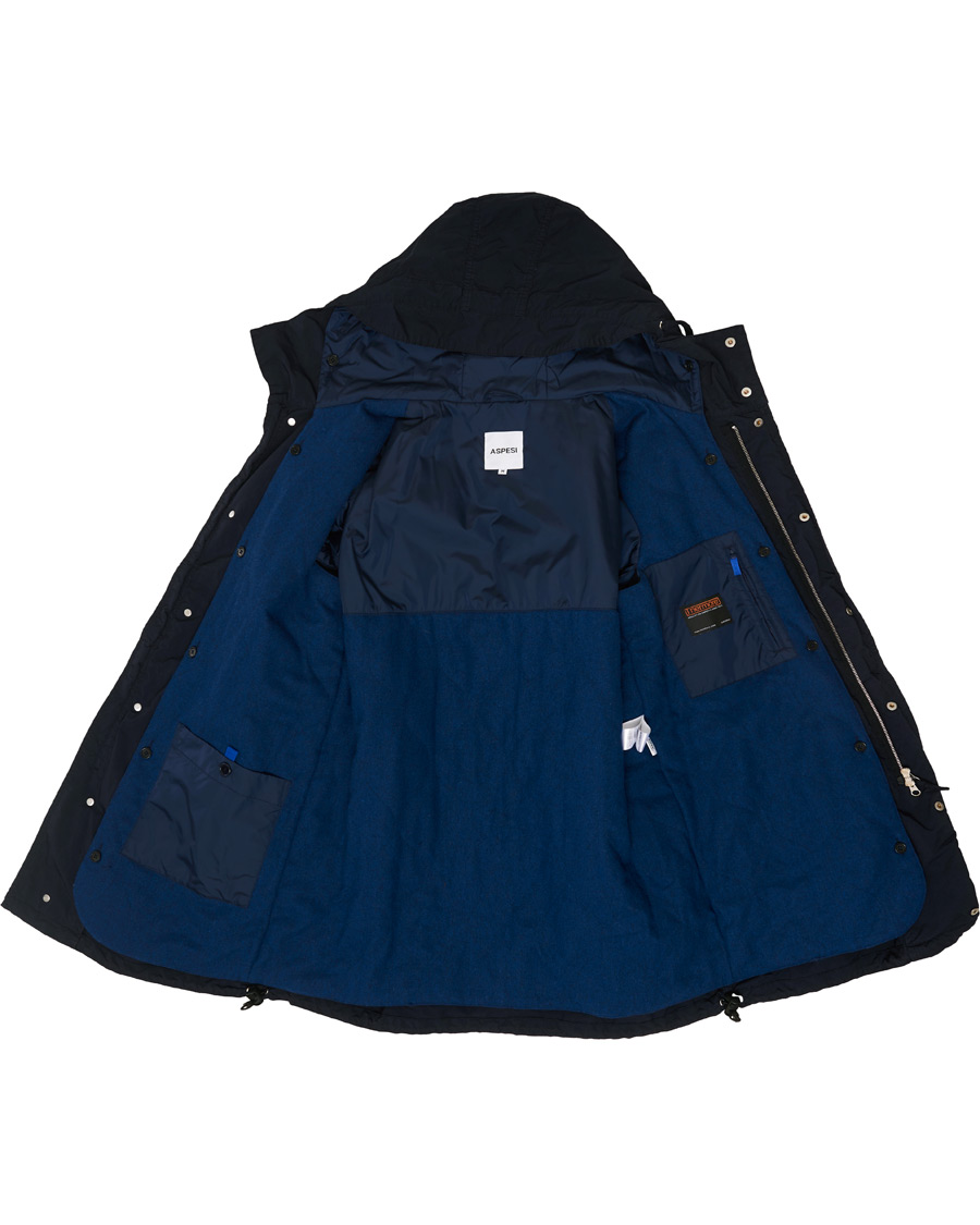 Herr | Jackor | Aspesi | Parkattone Garment Dyed Parka Navy