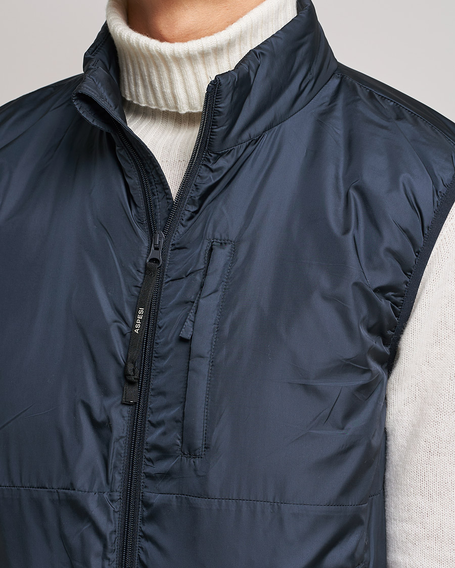 Herr | Jackor | Aspesi | Jil Padded Vest Navy