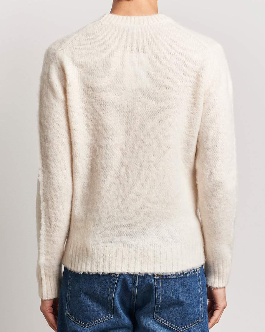 Herr | Tröjor | Aspesi | Brushed Shetland Sweater Cream