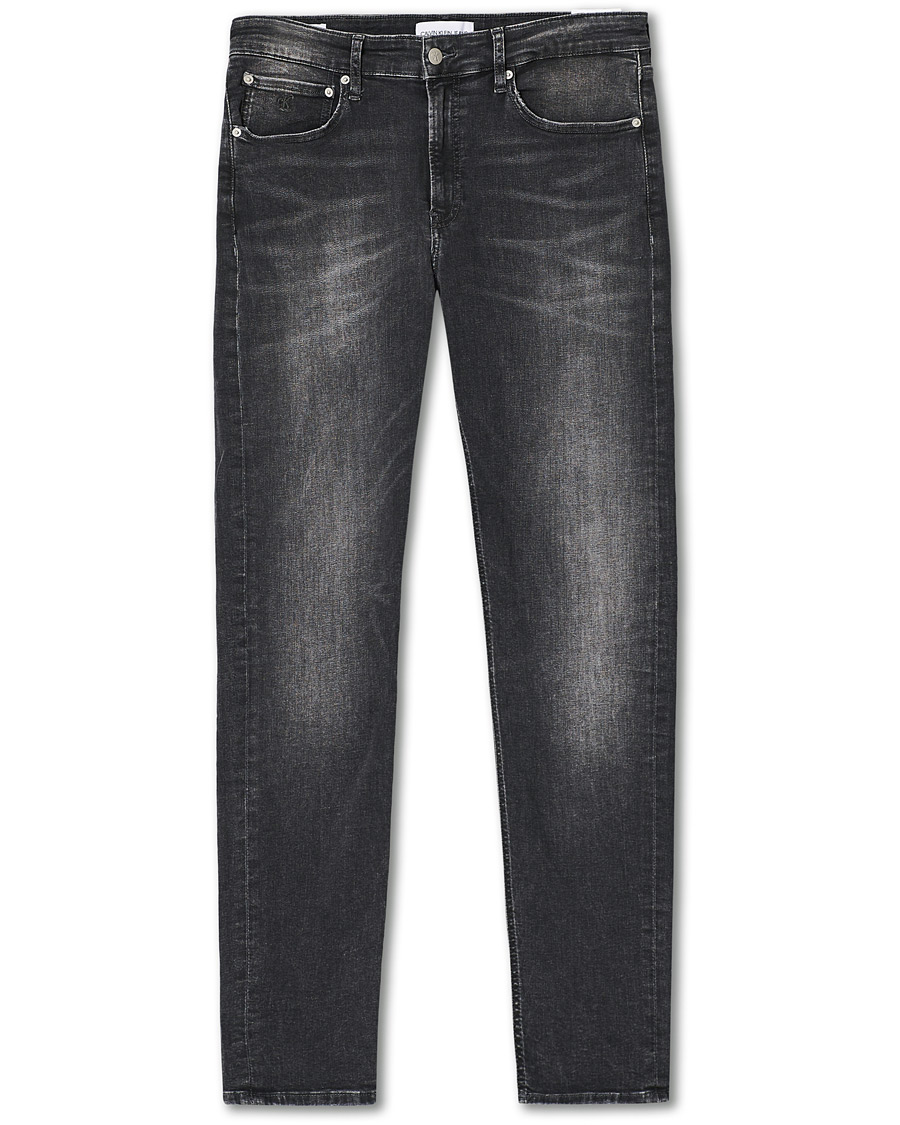 Herr | Jeans | Calvin Klein Jeans | Slim Tapered Stretch Jeans Dark Grey