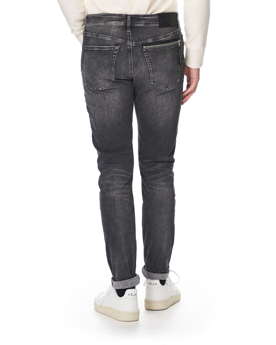 Herr | Jeans | Calvin Klein Jeans | Slim Tapered Stretch Jeans Dark Grey