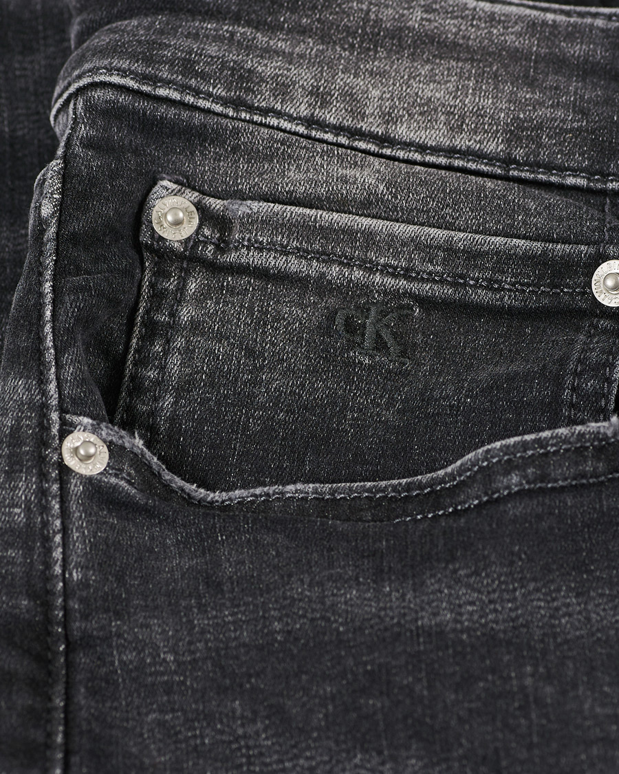 Herr | Jeans | Calvin Klein Jeans | Slim Tapered Stretch Jeans Dark Grey