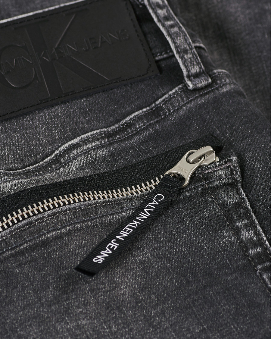 Herr | Jeans | Calvin Klein Jeans | Slim Tapered Stretch Jeans Dark Grey