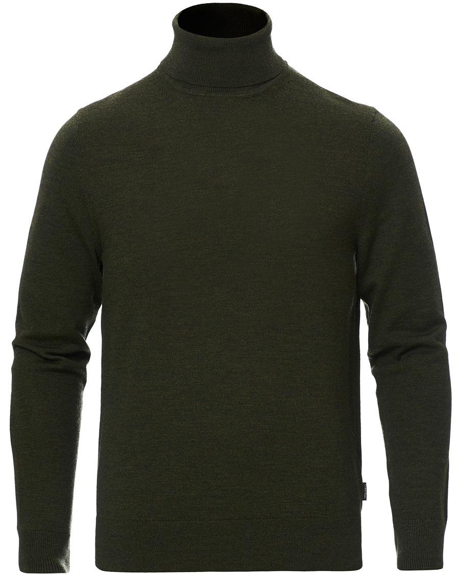Herr | Tröjor | Calvin Klein | Superior Wool Rollneck Dark Olive
