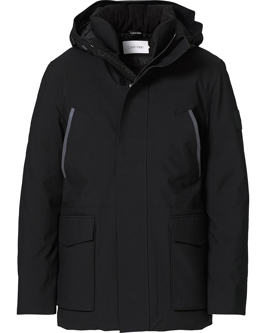 Herr | Jackor | Calvin Klein | Premium Canvas Technical Parka Black