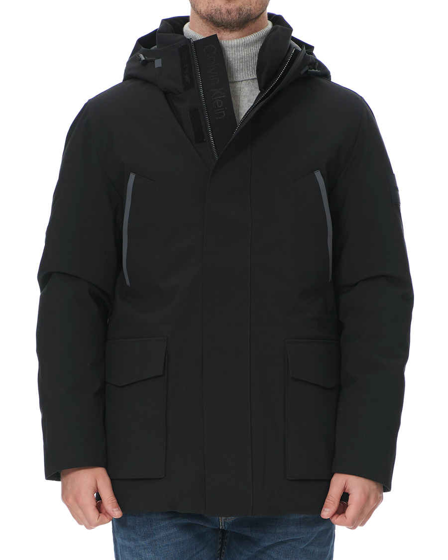 Herr | Jackor | Calvin Klein | Premium Canvas Technical Parka Black