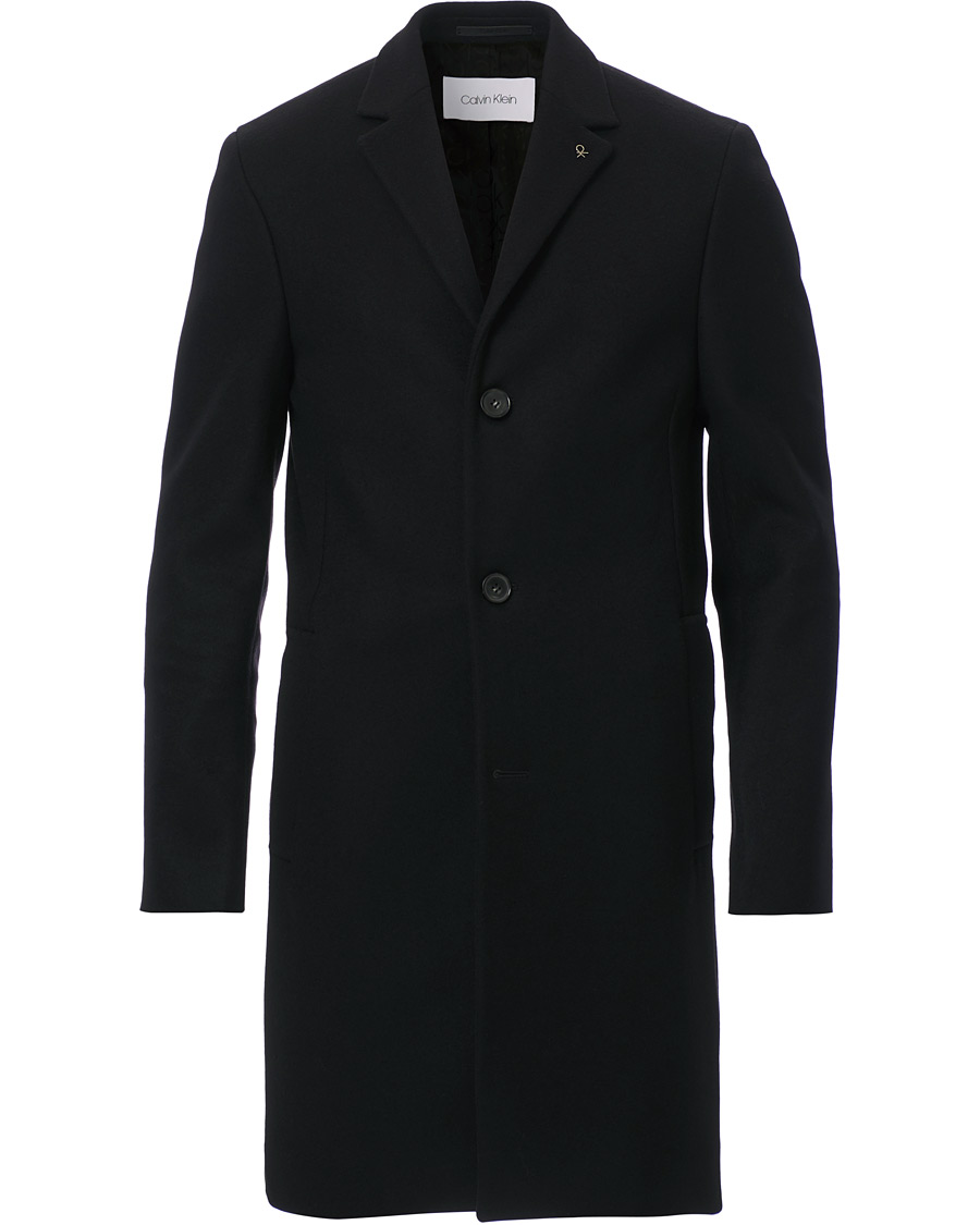 Herr | Jackor | Calvin Klein | Wool/Cashmere Coat Black