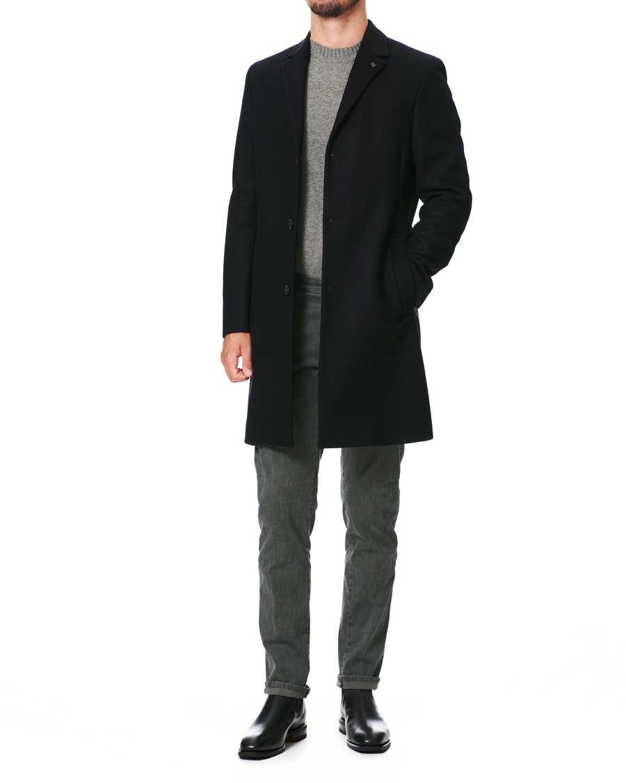 Herr | Jackor | Calvin Klein | Wool/Cashmere Coat Black
