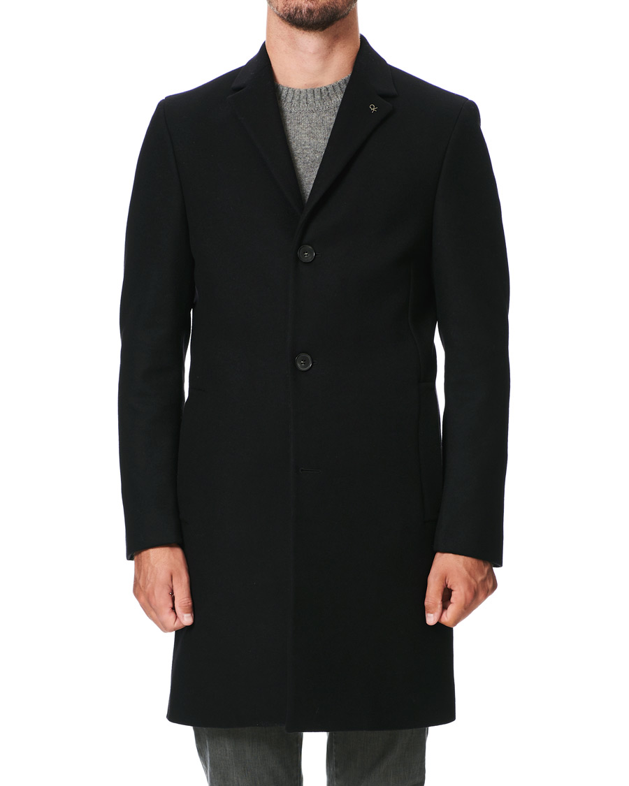 Herr | Jackor | Calvin Klein | Wool/Cashmere Coat Black