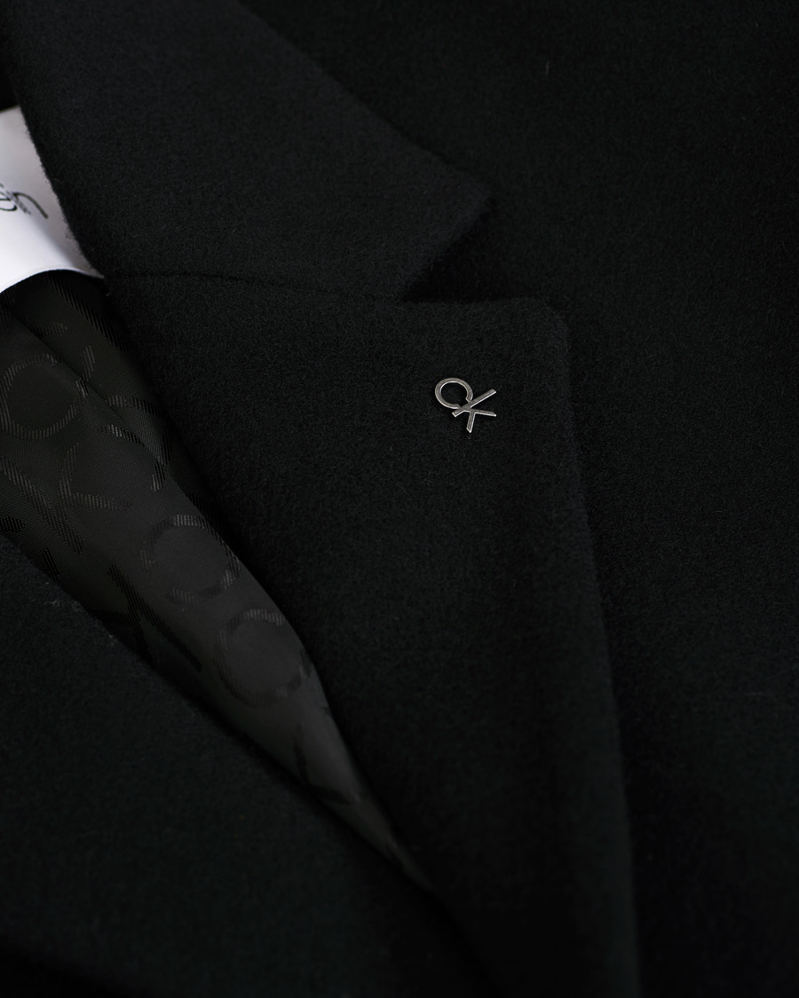 Herr | Jackor | Calvin Klein | Wool/Cashmere Coat Black