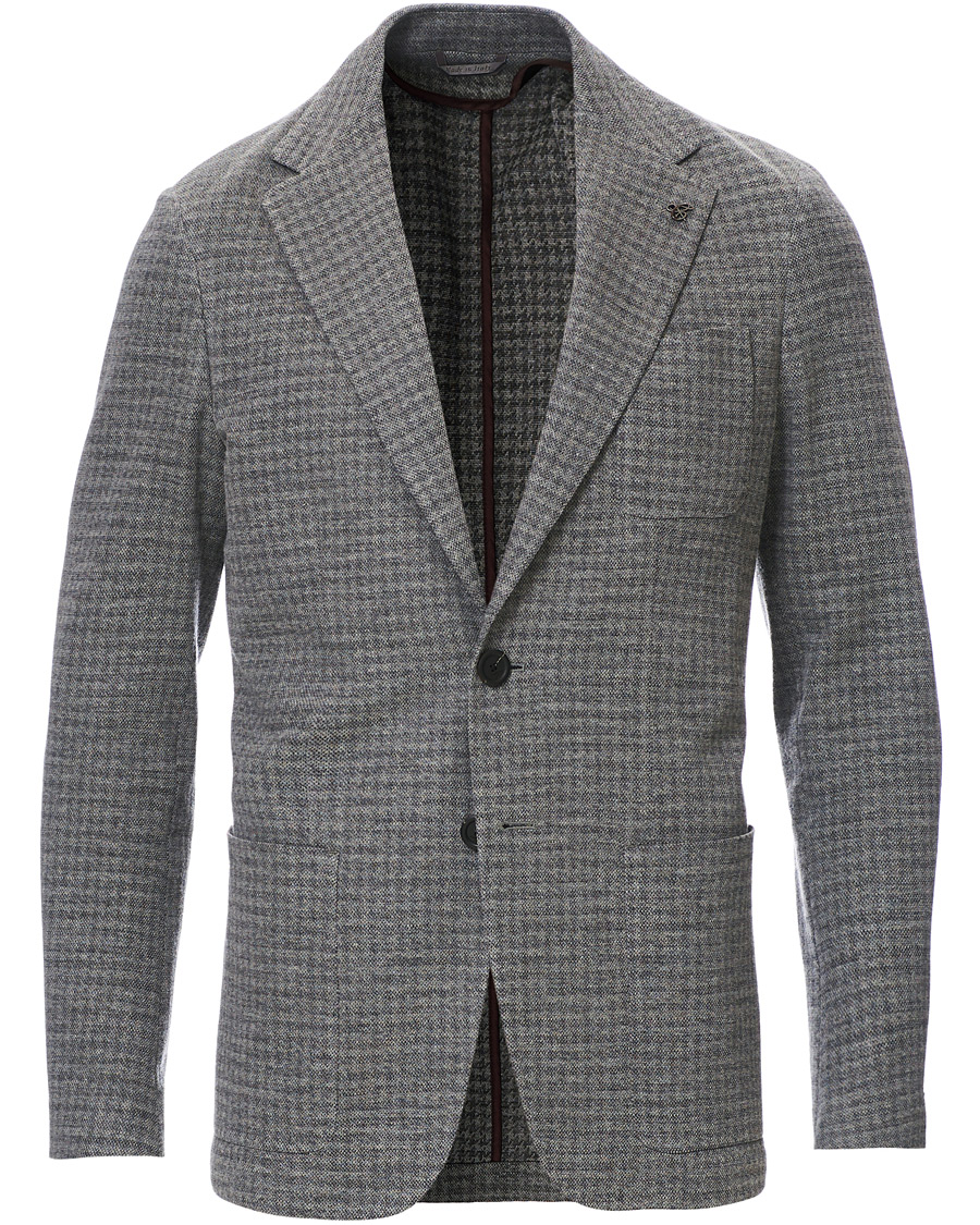 Herr | Kavajer | Canali | Wool Blend Jersey Blazer Light Grey