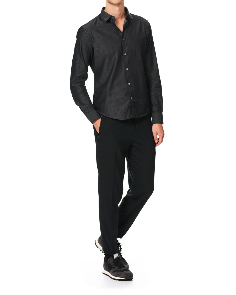 Herr | Byxor | Emporio Armani | Virgin Wool Trousers Black