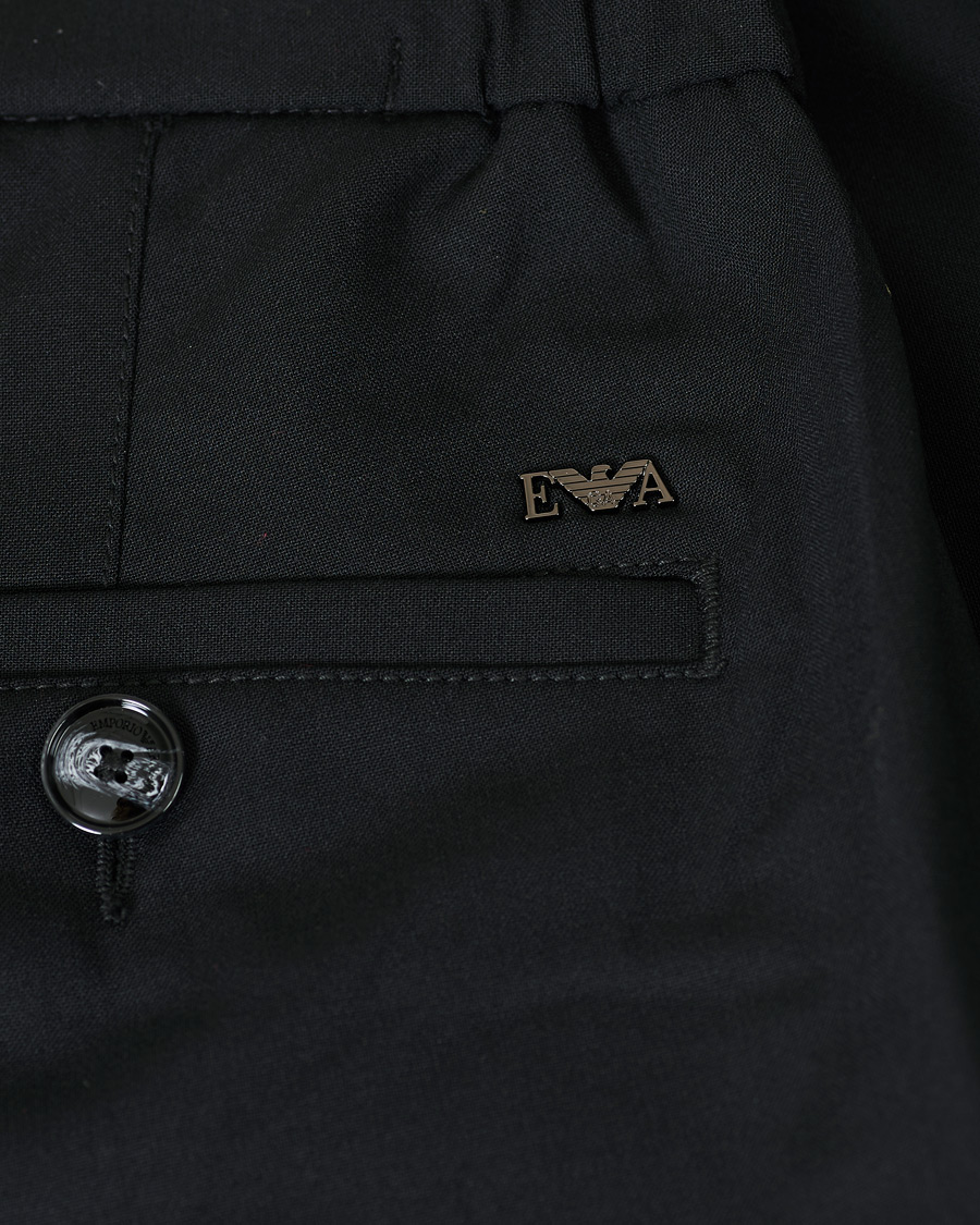 Herr | Byxor | Emporio Armani | Virgin Wool Trousers Black