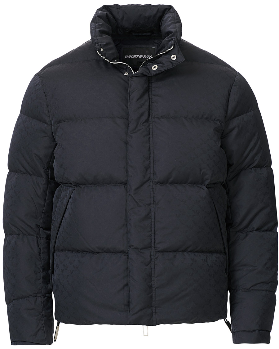 Herr | Jackor | Emporio Armani | Tonal Logo Down Jacket Navy