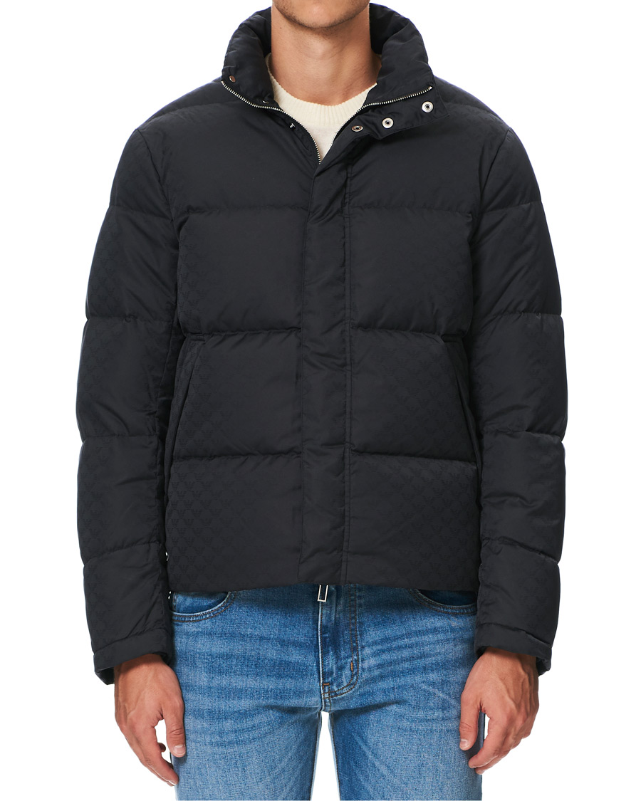 Herr | Jackor | Emporio Armani | Tonal Logo Down Jacket Navy