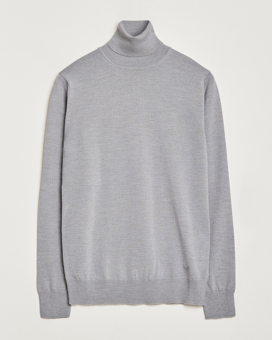 Herr | Tröjor | Emporio Armani | Knitted Merio Polo Grey