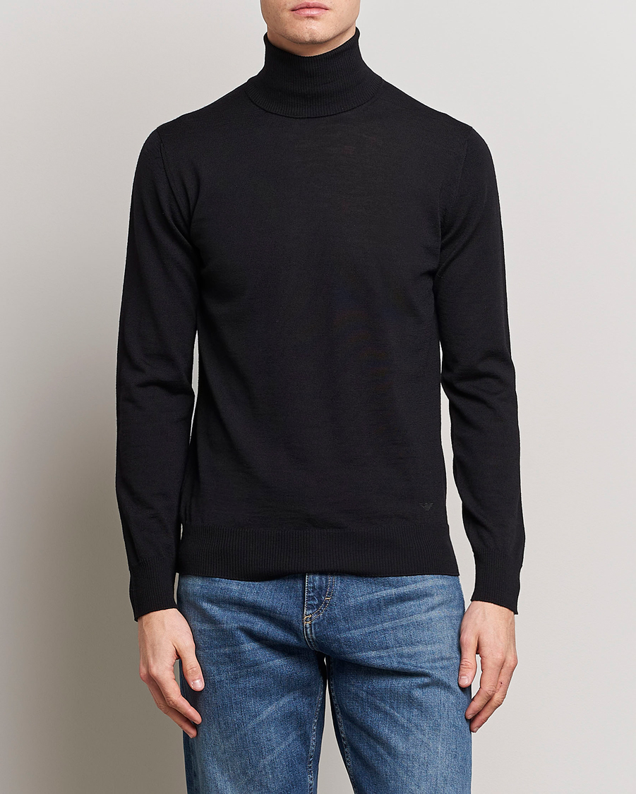 Herr | Polotröjor | Emporio Armani | Knitted Merio Polo Black
