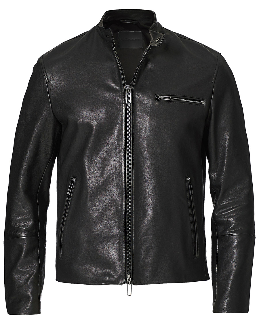 Herr | Jackor | Emporio Armani | Leather Jacket Black