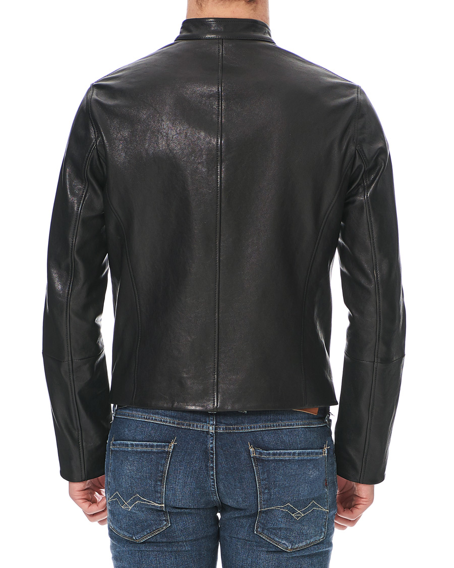 Herr | Jackor | Emporio Armani | Leather Jacket Black