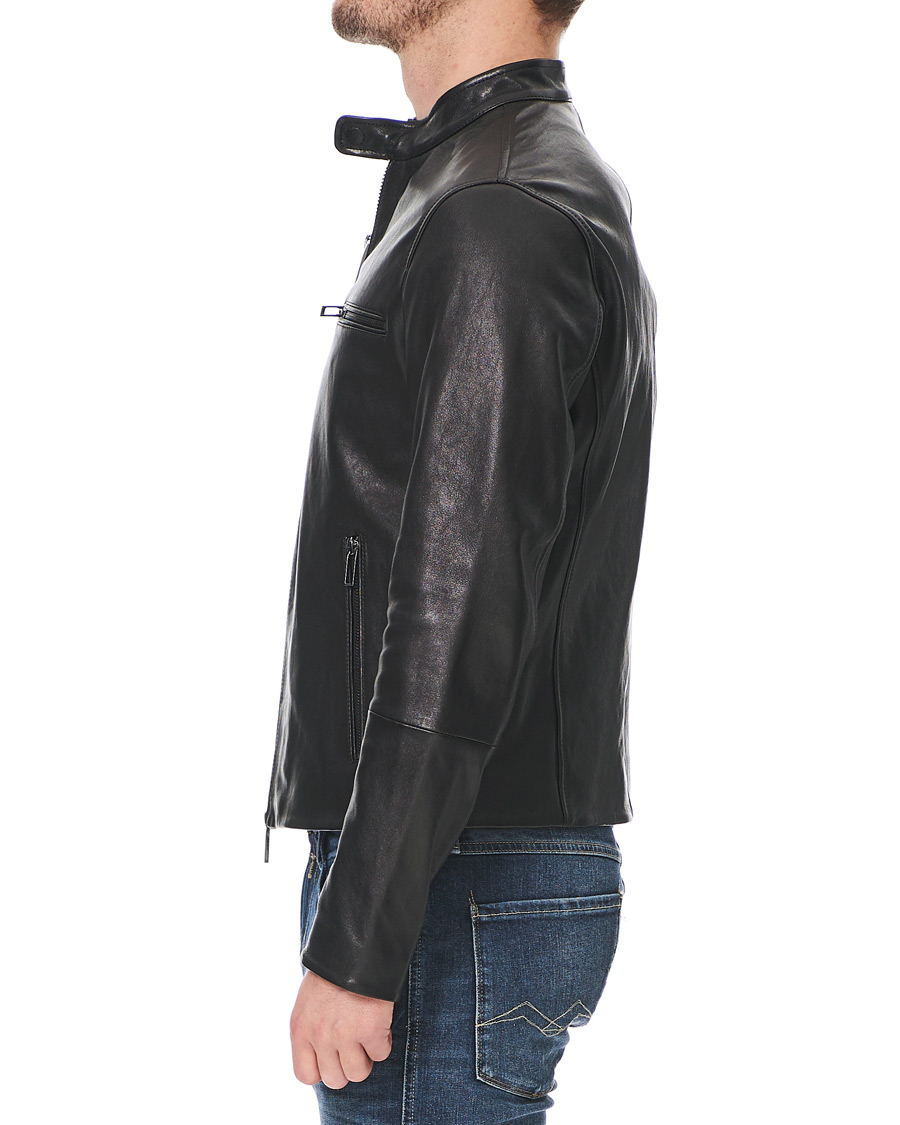 Herr | Jackor | Emporio Armani | Leather Jacket Black