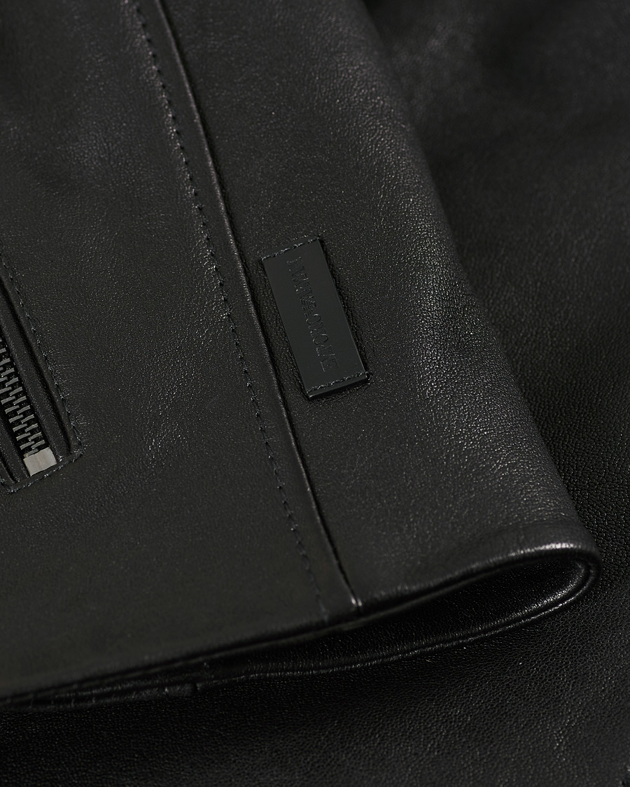 Herr | Jackor | Emporio Armani | Leather Jacket Black