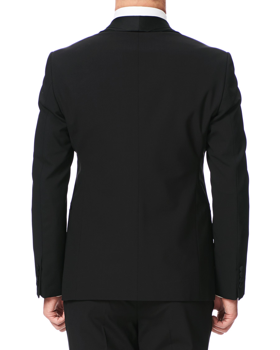 Herr | Kostymer | Emporio Armani | Slim Fit Virgon Wool Shawl Collar Tuxedo Black