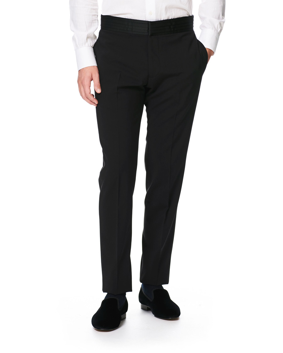 Herr | Kostymer | Emporio Armani | Slim Fit Virgon Wool Shawl Collar Tuxedo Black