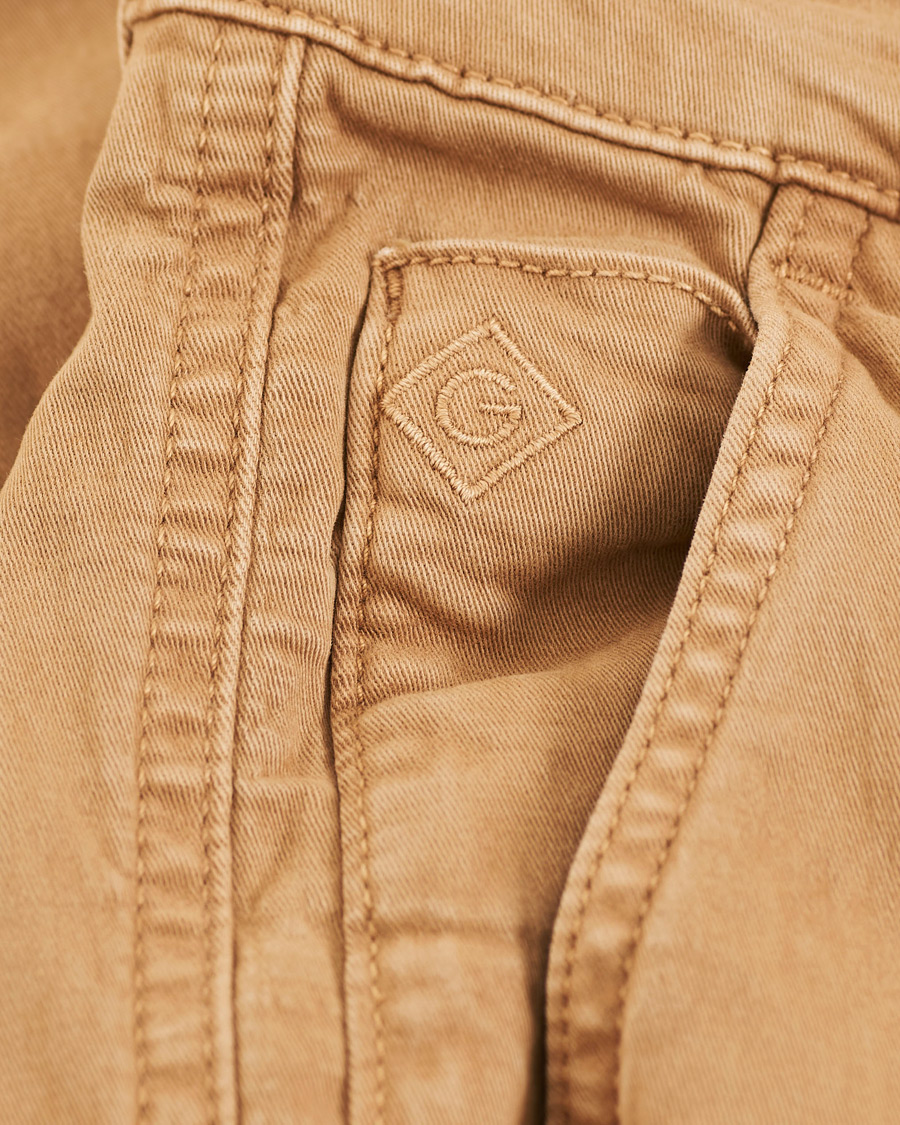 Herr | Byxor | GANT | Regular Fit Cargo Pants Warm Khaki