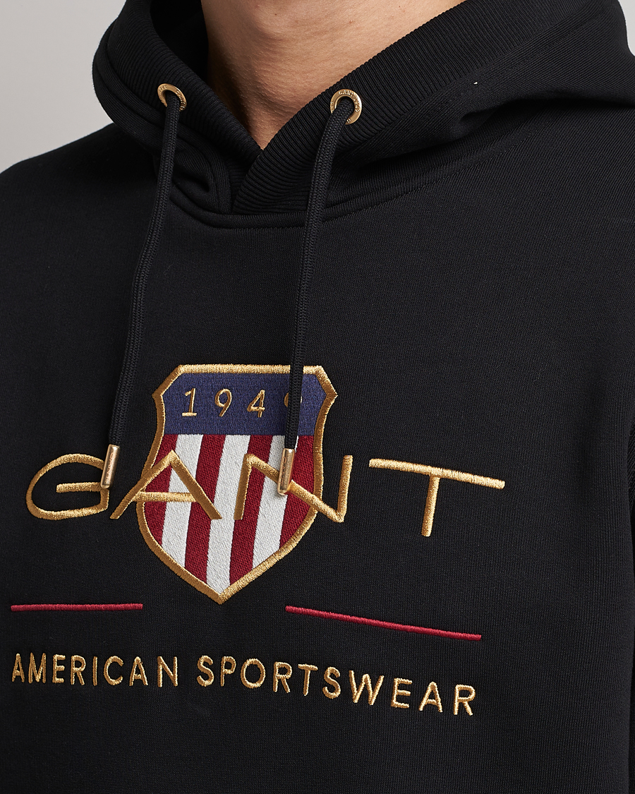 Herr | Tröjor | GANT | Archive Shield Hoodie Black