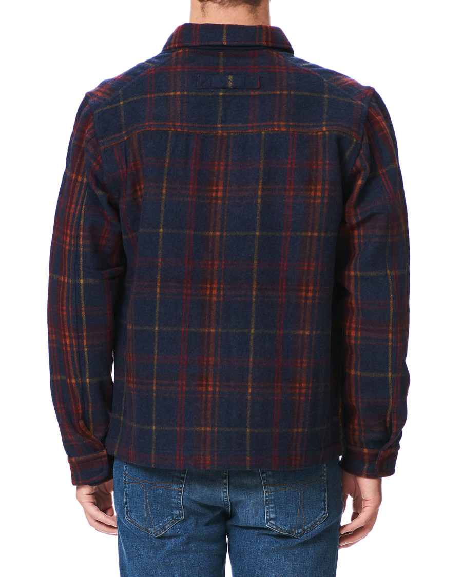 Herr | Skjortor | GANT | Wool Blend Check Zip Overshirt Multi