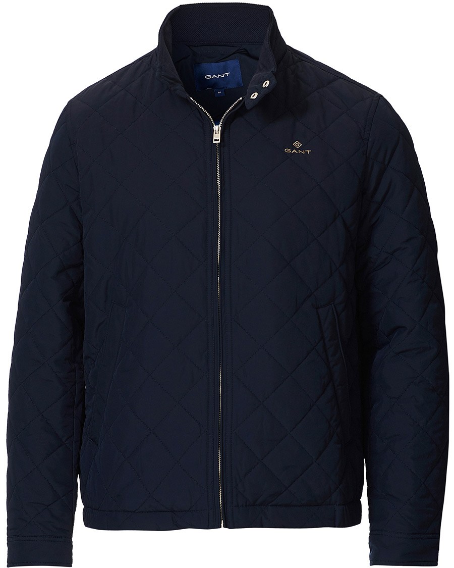 Herr | Jackor | GANT | The Quilted Windcheater Evening Blue