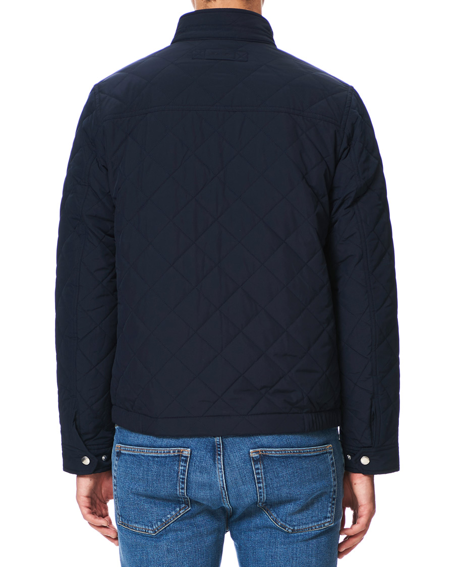 Herr | Jackor | GANT | The Quilted Windcheater Evening Blue