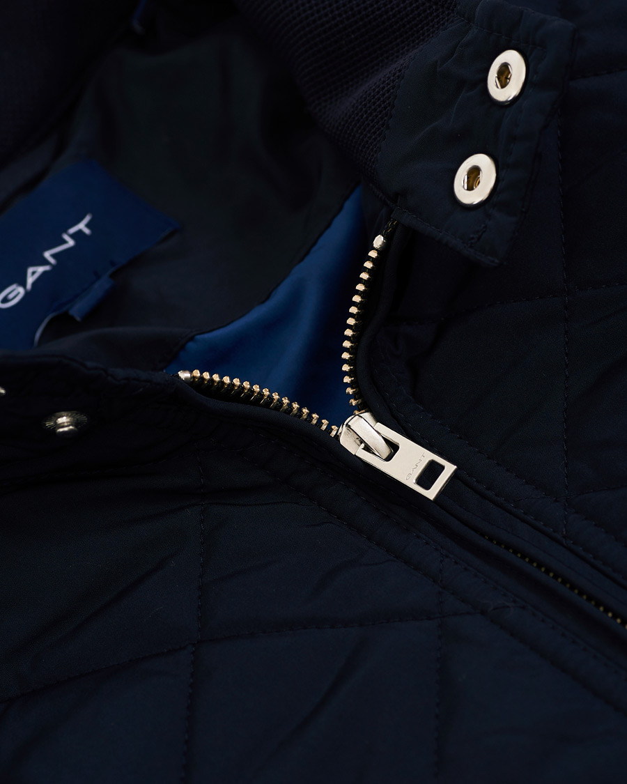 Herr | Jackor | GANT | The Quilted Windcheater Evening Blue