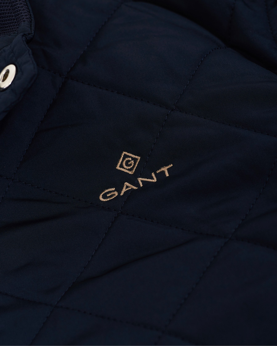 Herr | Jackor | GANT | The Quilted Windcheater Evening Blue