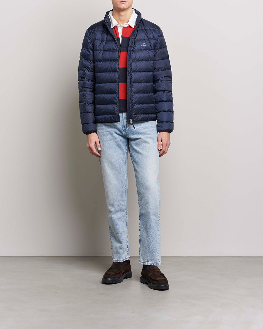 Herr | Jackor | GANT | The Light Down Jacket Evening Blue