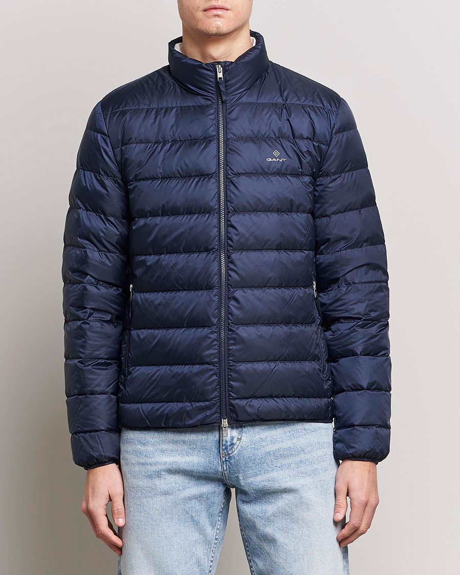 Herr | Jackor | GANT | The Light Down Jacket Evening Blue