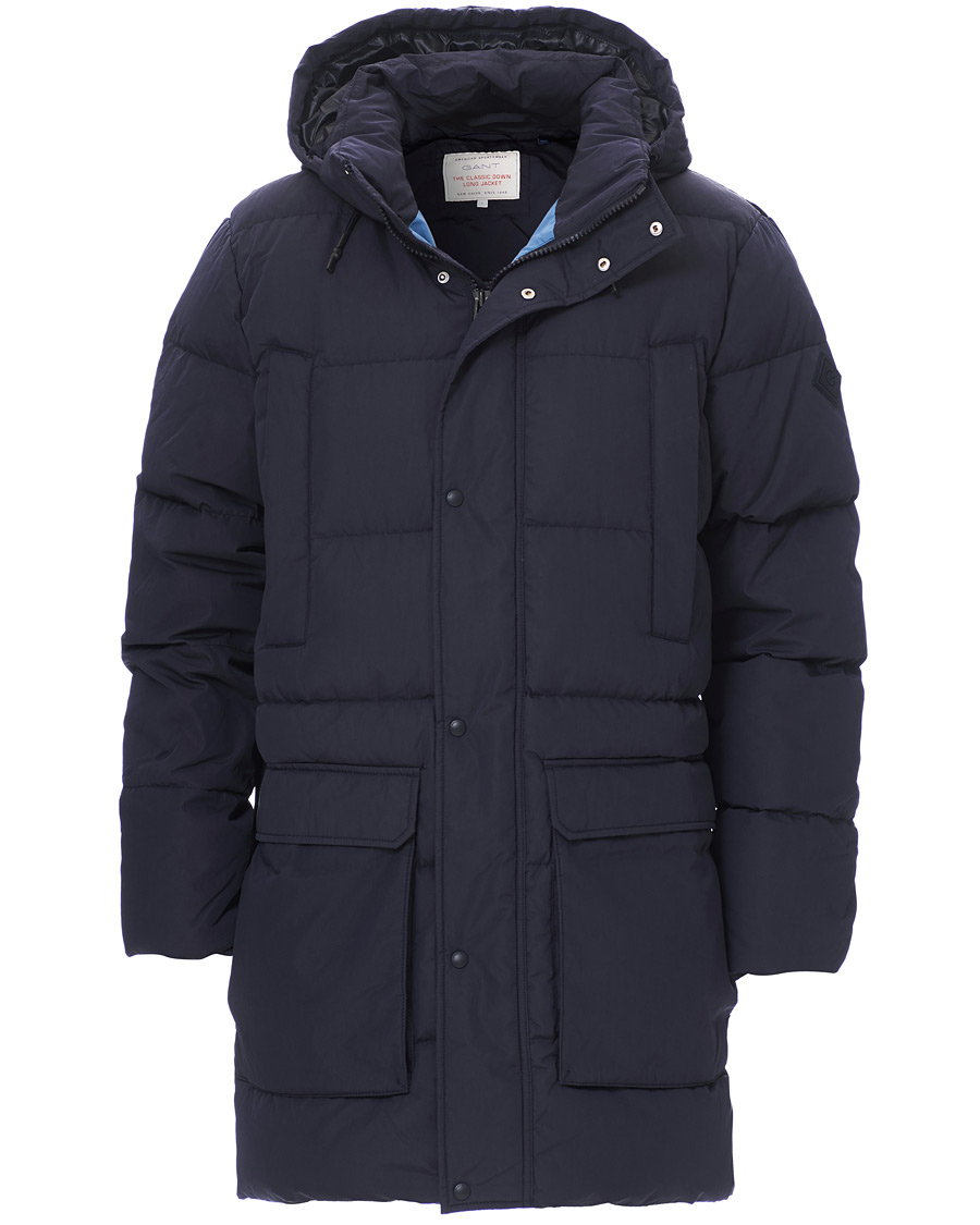 Herr | Jackor | GANT | The Long Alta Down Jacket Evening Blue