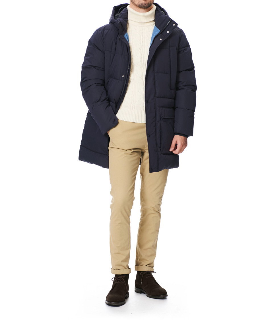 Herr | Jackor | GANT | The Long Alta Down Jacket Evening Blue