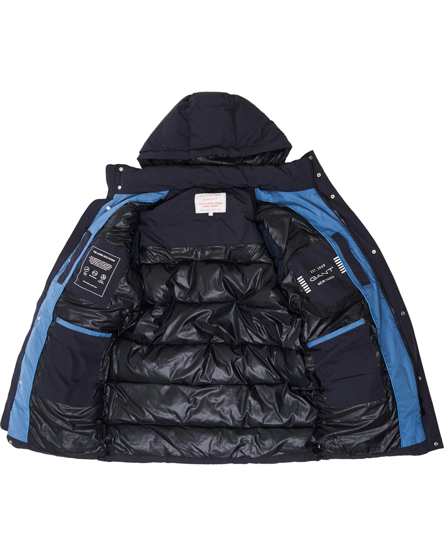Herr | Jackor | GANT | The Long Alta Down Jacket Evening Blue