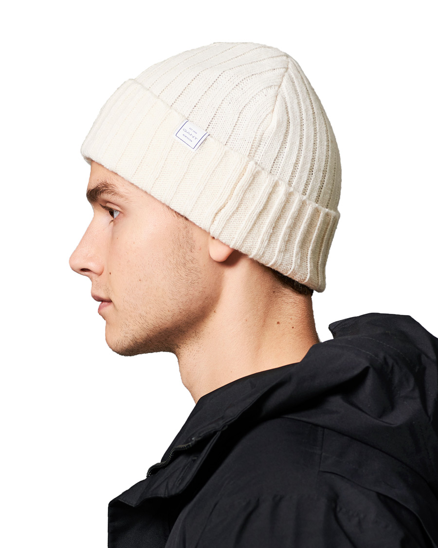 Herr | GANT Fishermans Beanie Creme | GANT | Fishermans Beanie Creme