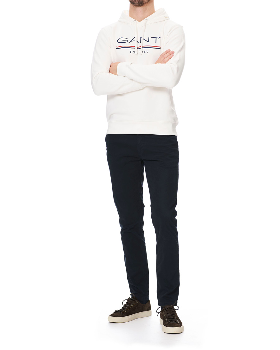 Herr | Tröjor | GANT | 1949 Logo Hoodie Eggshell