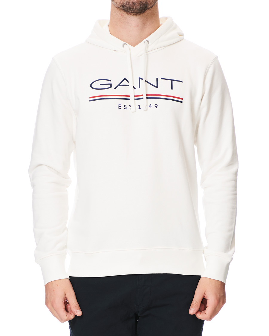 Herr | Tröjor | GANT | 1949 Logo Hoodie Eggshell