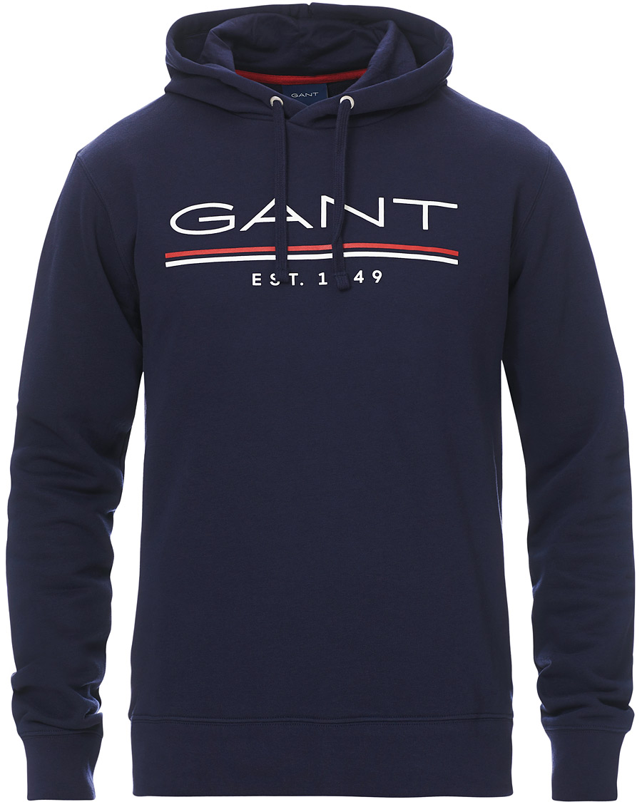 Herr | Tröjor | GANT | 1949 Logo Hoodie Classic Blue