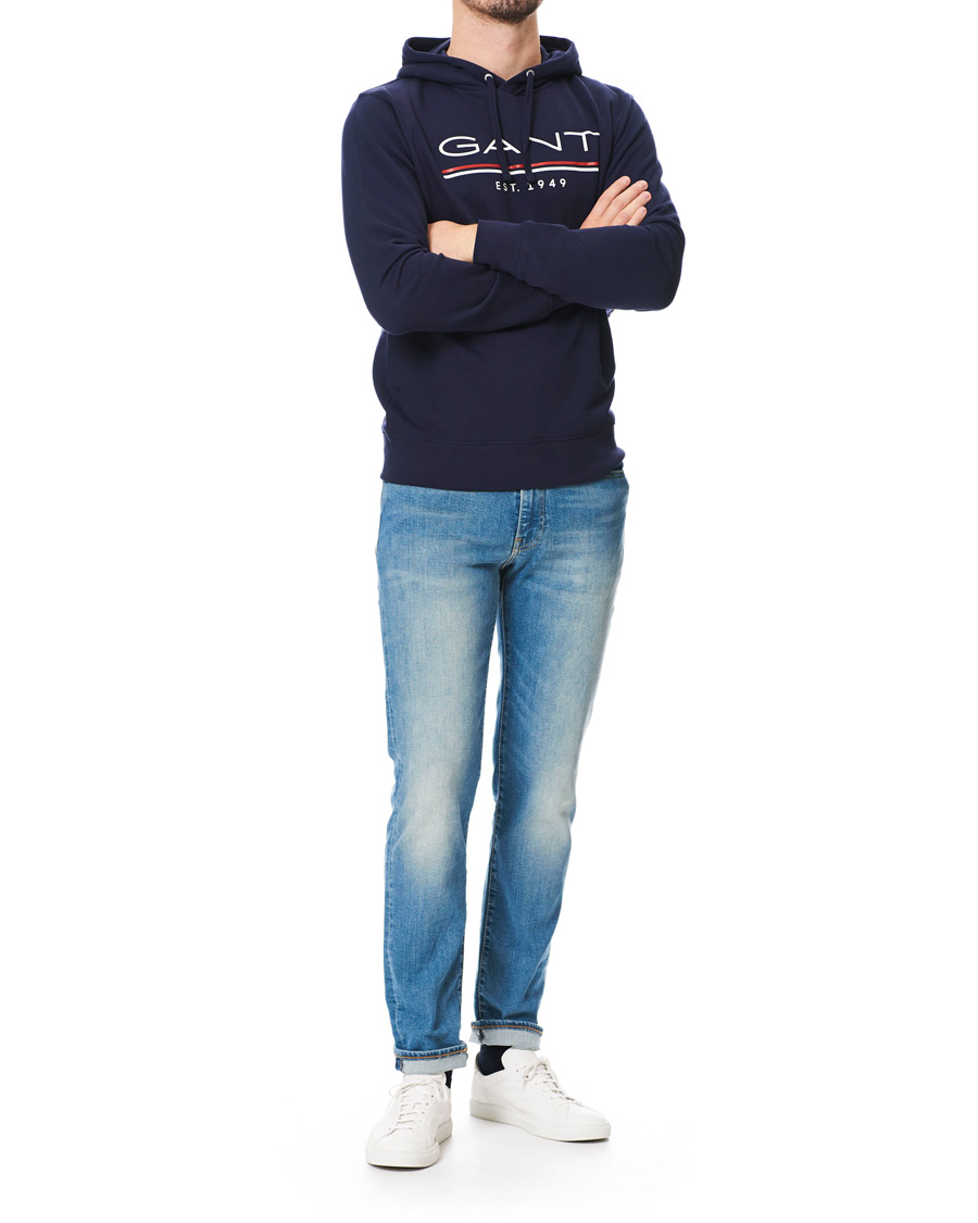 Herr | Tröjor | GANT | 1949 Logo Hoodie Classic Blue