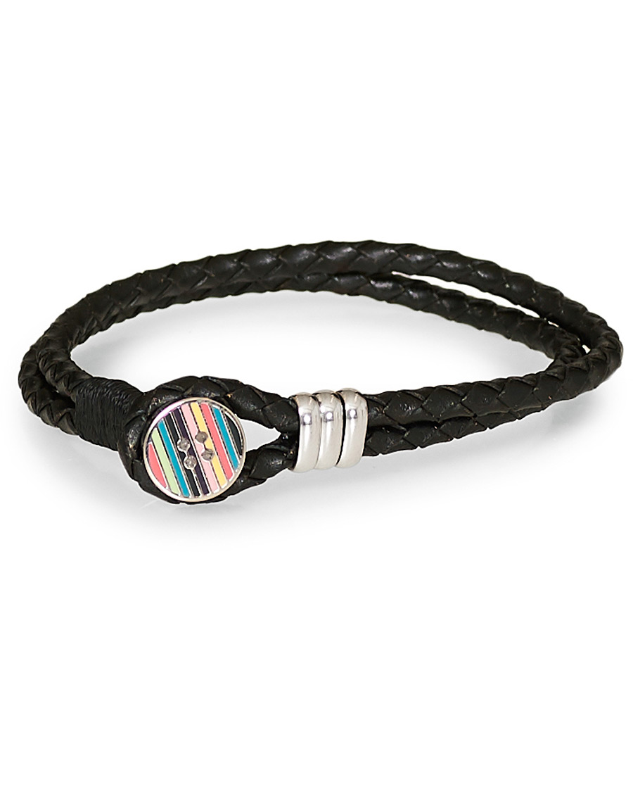 Herr | Paul Smith Enamel Button Cufflink Bracelet Black | Paul Smith | Enamel Button Cufflink Bracelet Black
