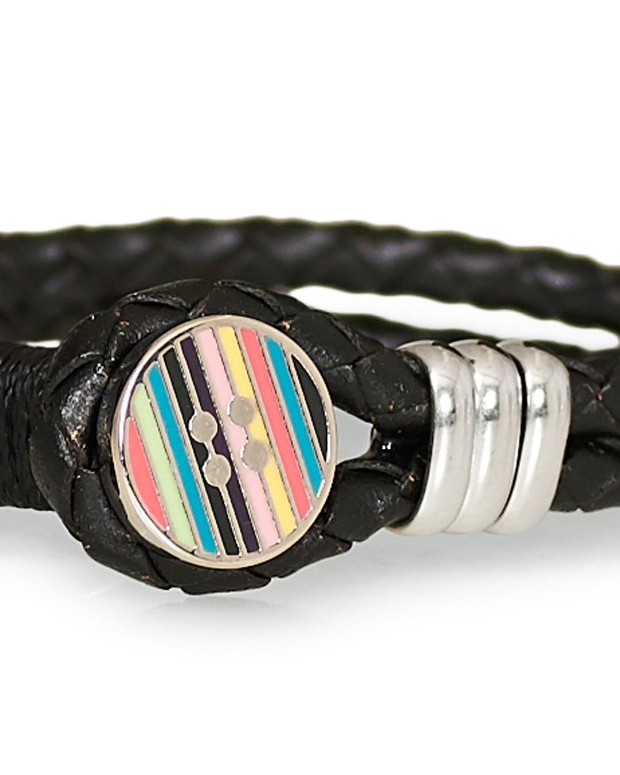 Herr | Paul Smith Enamel Button Cufflink Bracelet Black | Paul Smith | Enamel Button Cufflink Bracelet Black