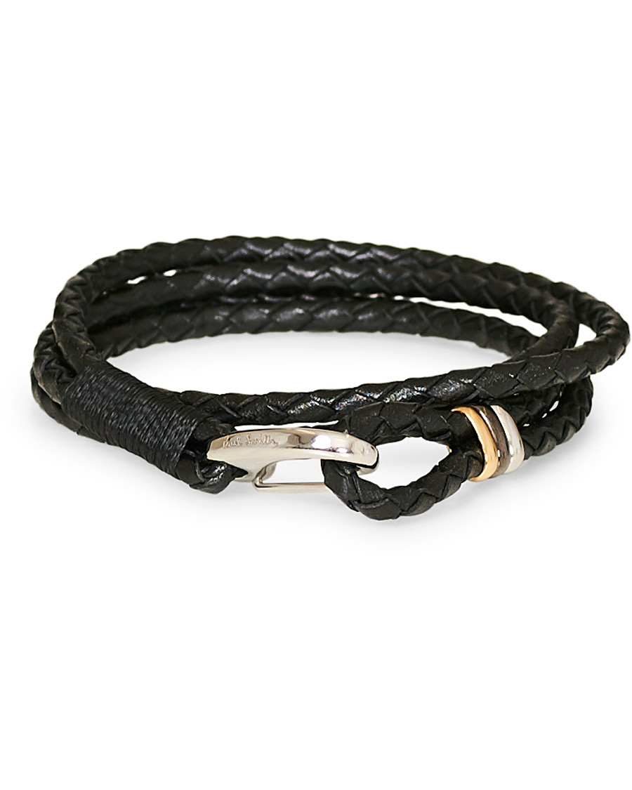 Herr | Paul Smith Leather Wrap Bracelet Black | Paul Smith | Leather Wrap Bracelet Black