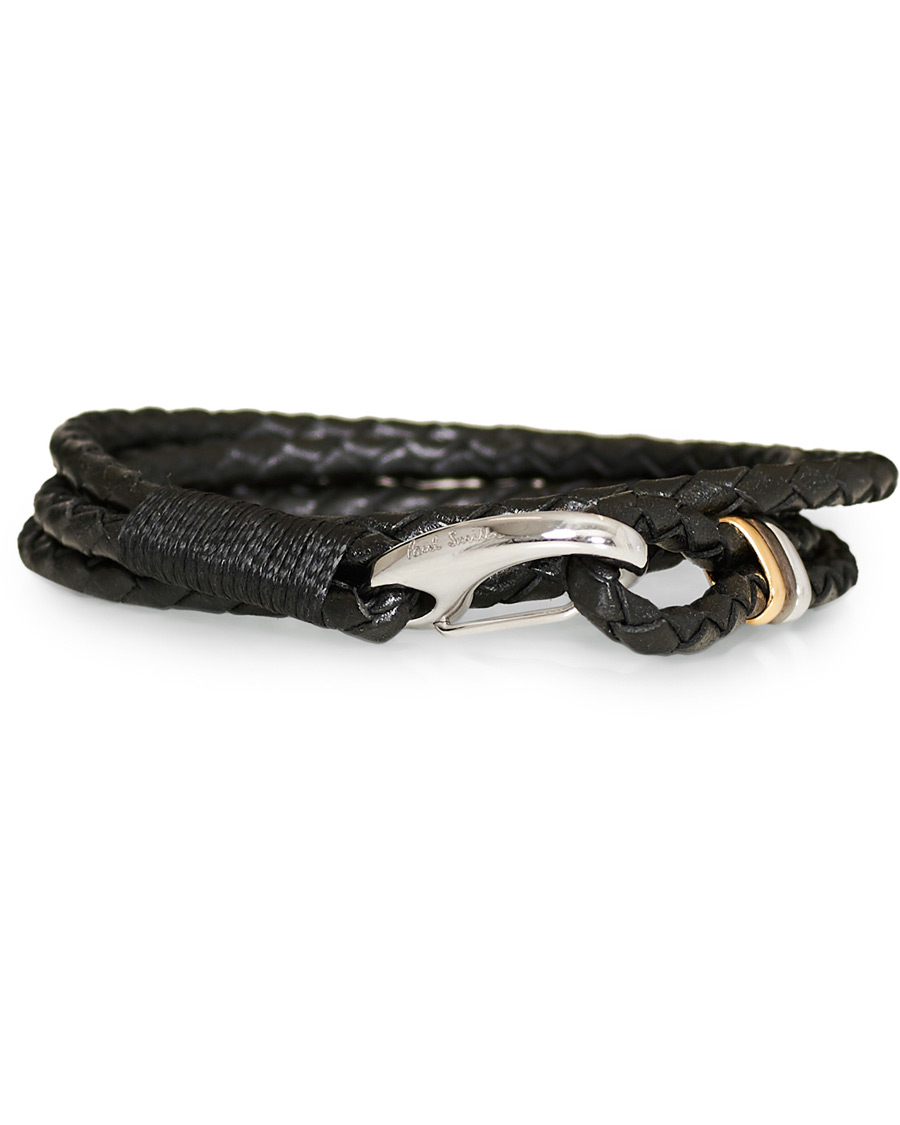 Herr | Paul Smith Leather Wrap Bracelet Black | Paul Smith | Leather Wrap Bracelet Black