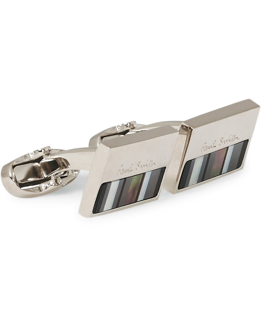 Herr | Paul Smith MOP Stripe Logo Cufflinks | Paul Smith | MOP Stripe Logo Cufflinks
