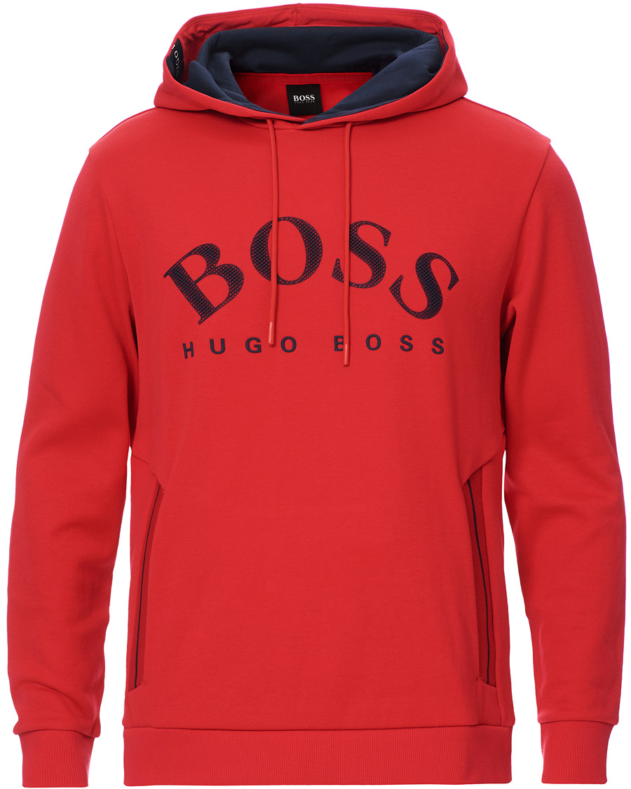 Herr | Tröjor | BOSS GREEN | BOSS Athleisure Soody Hoodie Bright Red